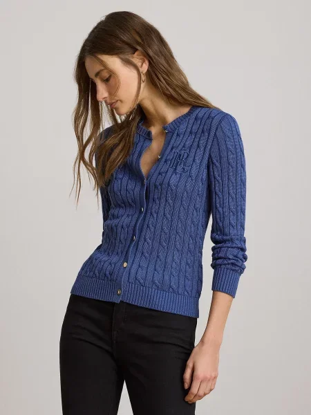 Lauren Ralph Lauren Kardigán tmavomodrá fialová