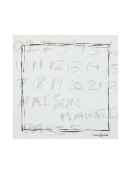 Szal Maison Margiela niebieska