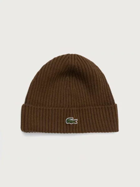 Lacoste De lână căciulă maro