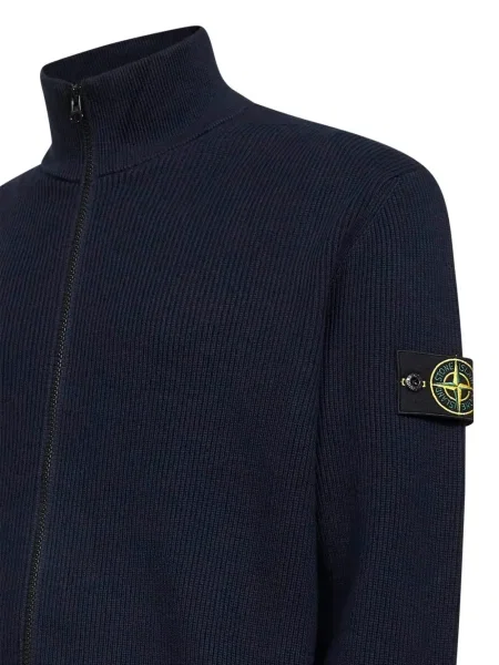 Cardigan Stone Island cu strasuri albastru