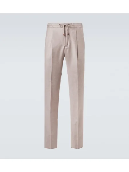 Pantaloni Slowear de lână bej