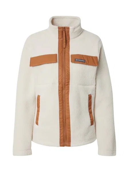 COLUMBIA Jachetă fleece funcțională Juniper Peak cămilă / grej maro