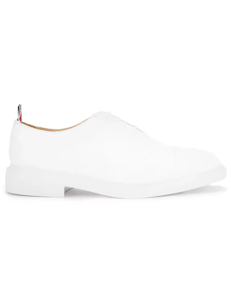 Oxford Thom Browne cu șireturi din dantelă alb