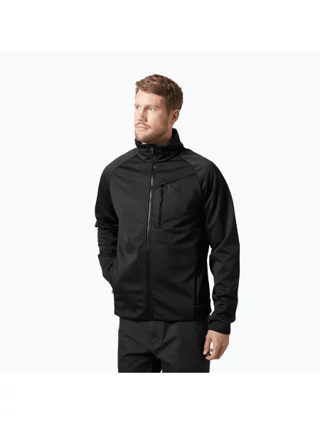 Мъжки суитшърт за ветроходство Helly Hansen Hp Windproof Fleece ebony черно