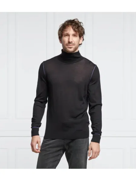 Pulover Boss Black de lână negru