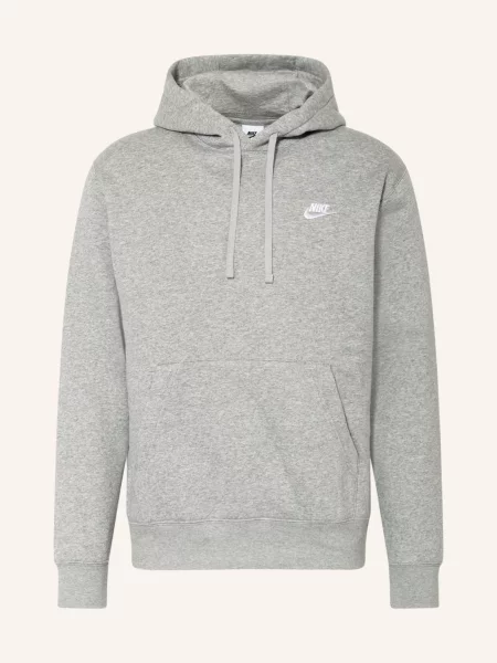 Nike Mikina S Kapucí Sportswear Club světle šedá