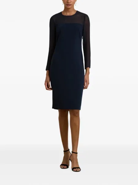 Rochie maxi Lauren Ralph Lauren din șifon albastru