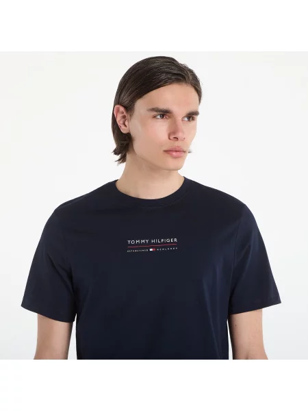 Тениска Tommy Hilfiger Brand Love Lockup Tee Navy L