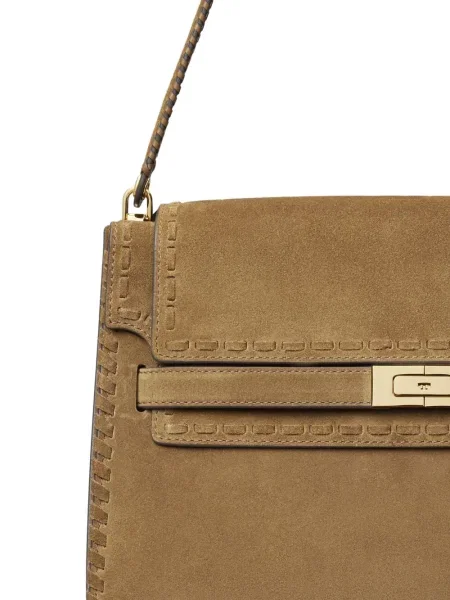 Geantă Tory Burch maro