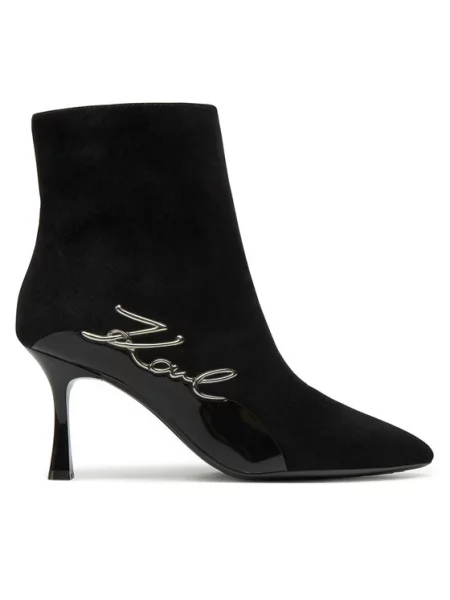 Polokozačky KARL LAGERFELD černé