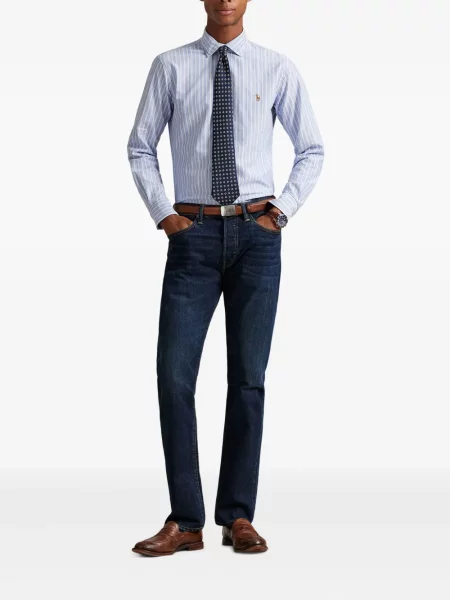 Șapcă Polo Ralph Lauren de mătase cu broderie cu dungi negru