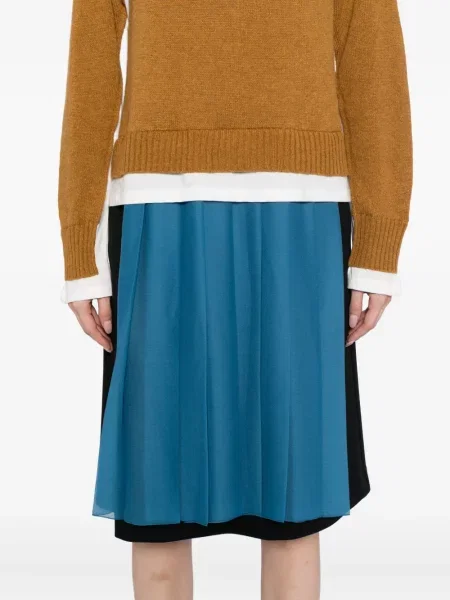 Rochie maxi Undercover tricotate cu mâneci lungi lungă galben