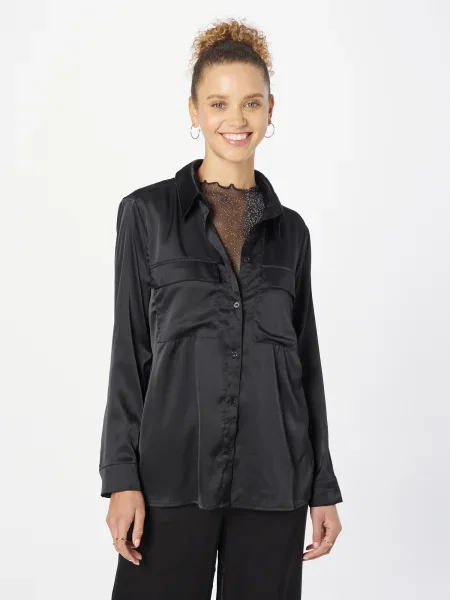 Monki Bluză Frances' negru