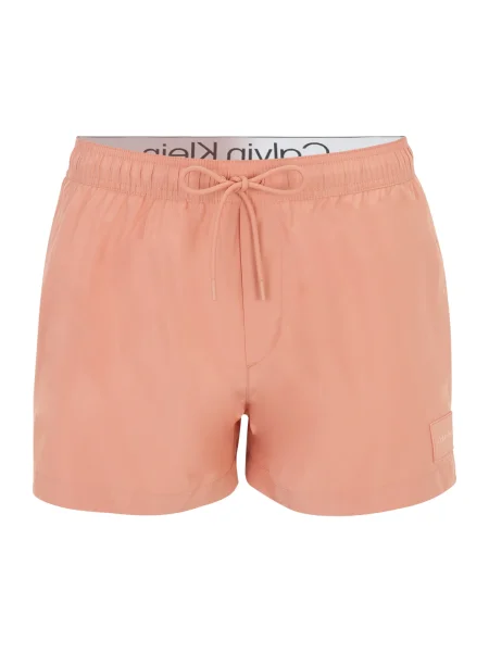 Olcsóbban. Férfi Calvin Klein Short Double Wb rózsaszínű fürdőruha. Méret: XXL rózsaszín
