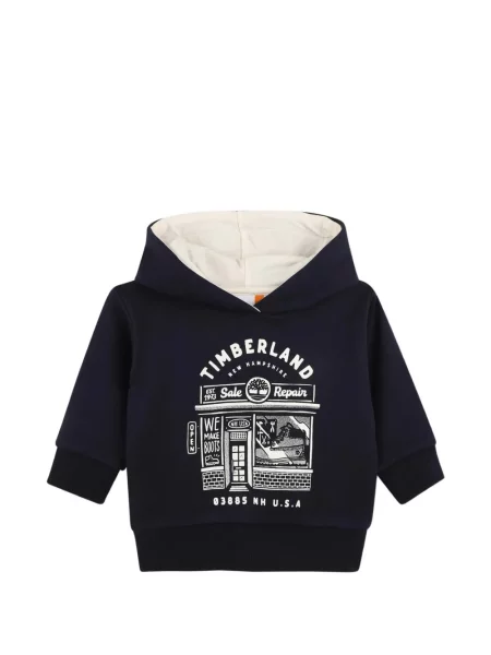 Bluza z kapturem dziecięca Timberland niebieska