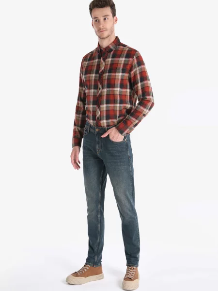 Джинси Colin’s комбінований верх коричневий