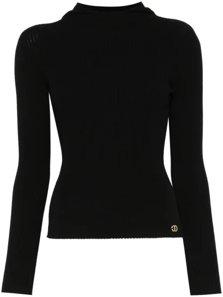 Hanorac cu glugă Twinset negru
