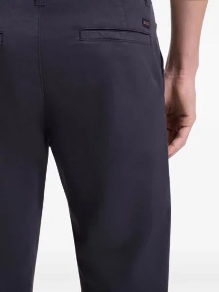 Pantaloni chino Boss conici albastru