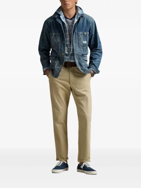 Pletene sportske kratke hlače Polo Ralph Lauren s printom bijela