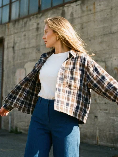 Сорочка повсякденна Seventeen кашемір синій