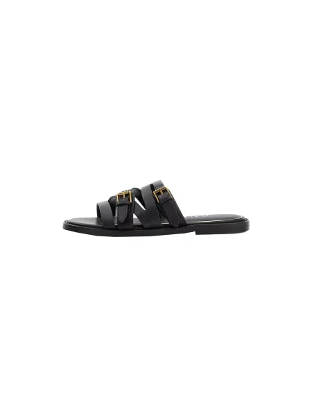 Șlapi Guess din piele negru
