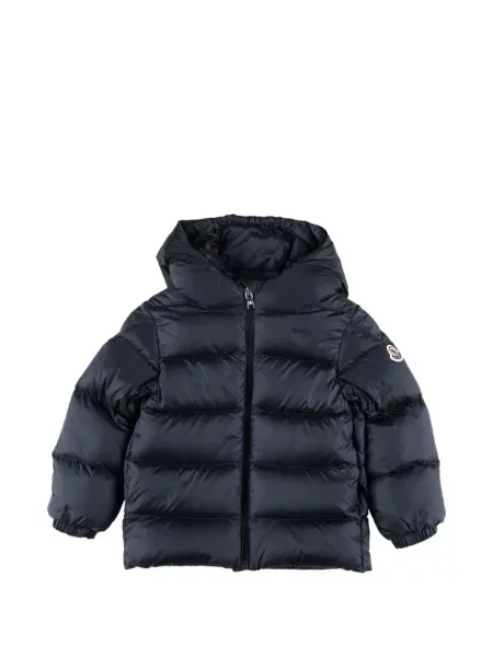 Kurtka dziecięca Moncler Enfant niebieska