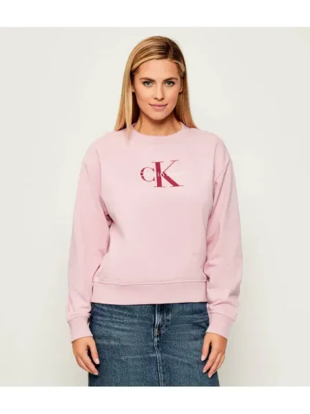 Calvin Klein Jeans Hanorac | Relaxed fit alb