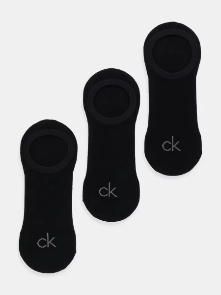 Чорапи Calvin Klein 3 чифта черно