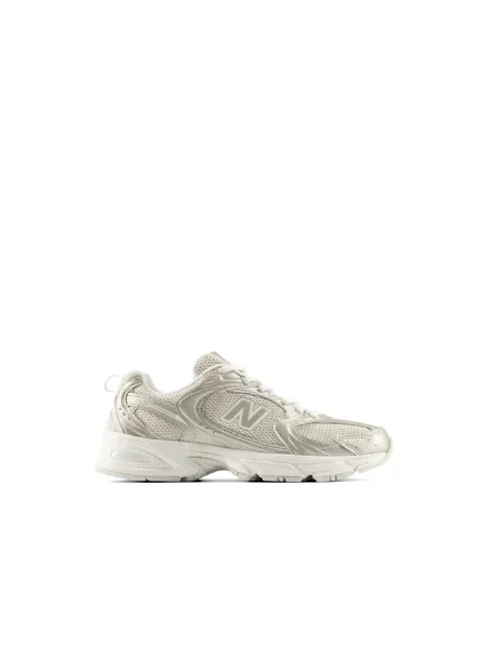 Lniane trampki New Balance białe