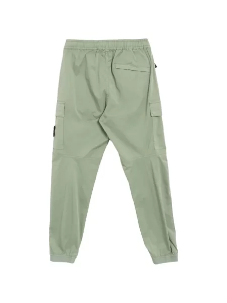 Pantaloni cargo Stone Island cu strasuri verde