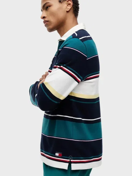 Поло Tommy Jeans в полоску