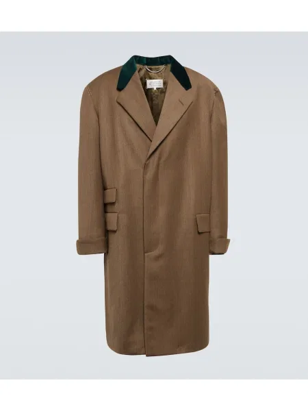 Palton Maison Margiela de lână bej