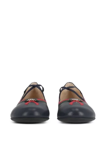 Balerinki dziecięce Gucci niebieskie