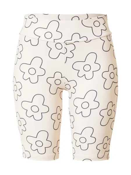 Leggings Urban Classics cu talie înaltă alb