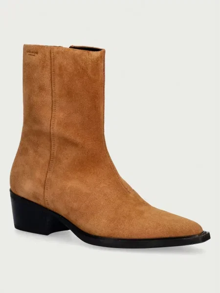 Vagabond Shoemakers botine pentru femei din piele întoarsă KELSEY maro