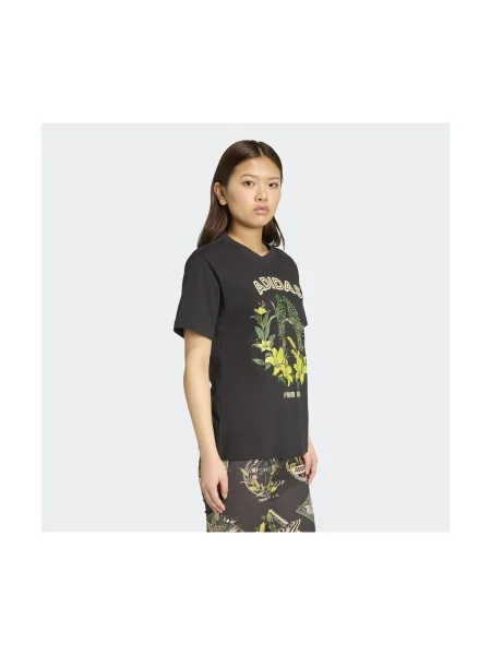 Adidas Póló FARM Graphic Fekete Regular Fit szürke
