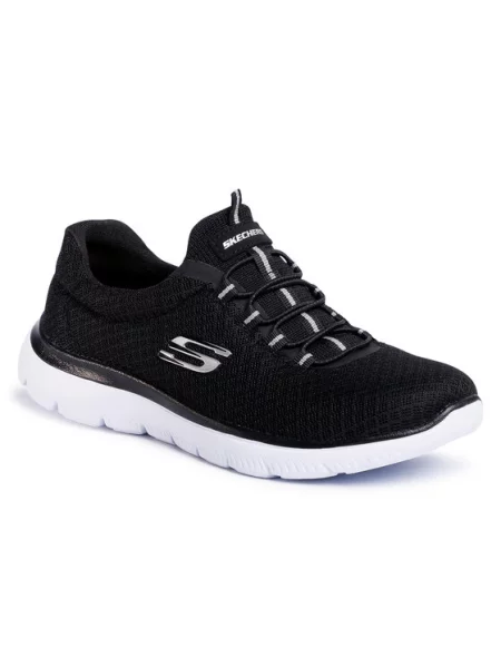 SKECHERS Niske tenisice SUMMITS crna bijela