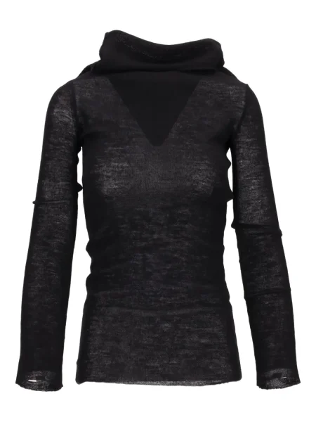 Pulover Ann Demeulemeester lung negru