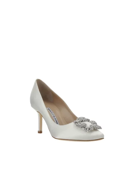 Czółenka Manolo Blahnik biała
