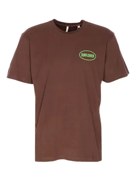 Majica Sunflower s printom smeđa
