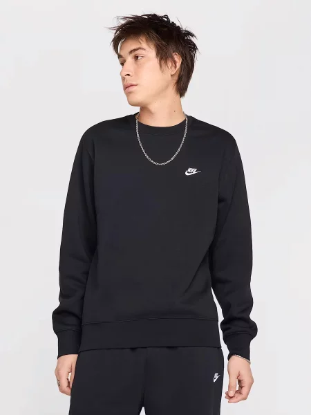 Світшот NIKE бавовна/поліестер чорний