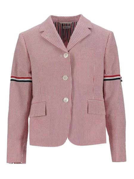Sacou Thom Browne cu dungi roșu