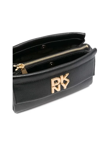 Geanta de piele Dkny negru