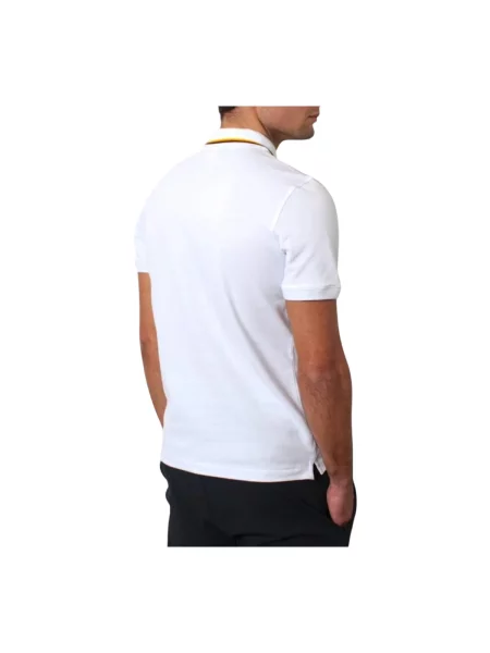Scurt tricou K-way cu mâneci scurte alb