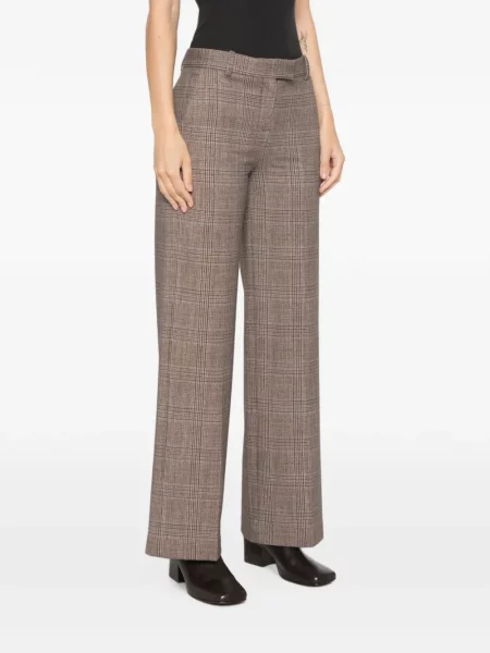 Pantaloni Circolo 1901 în carouri maro