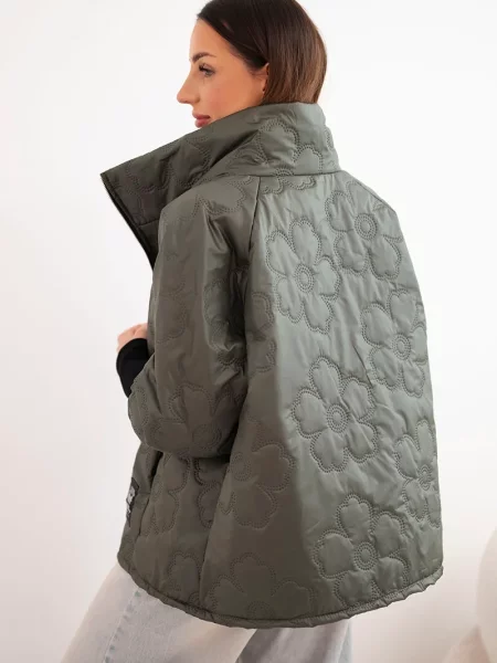 Geacă Kesi Włoski cu model floral matlasată