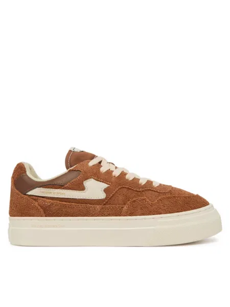 Замшевые кроссовки S.w.c Stepney Workers Club с жемчугом коричневые