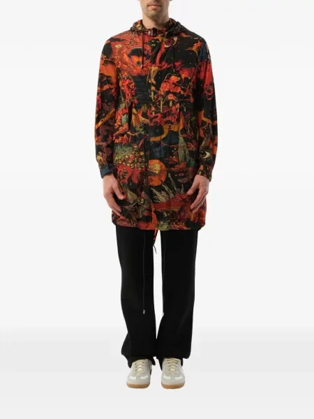 Raštuota parka Givenchy juoda
