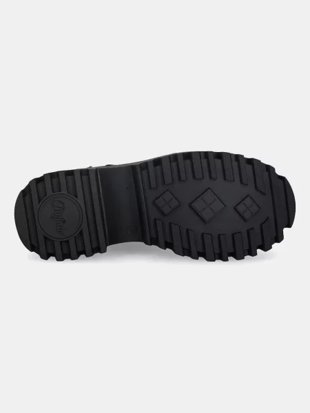 Черевики Buffalo Aspen Lace Up Warm на платформі злегка утеплені чорний