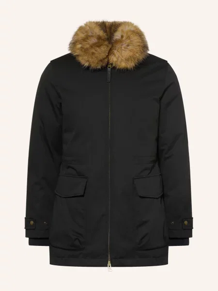 Woolrich Péřové Bundy S Umělou Kožešinou černá